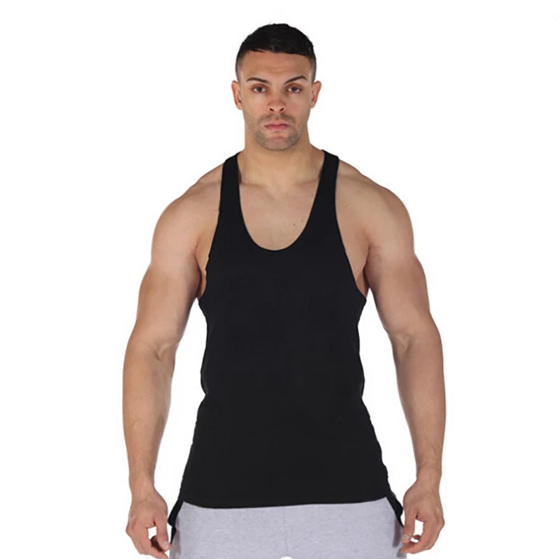 Gym Warriors Brand Clothing Bodybuilding Sleeveless Undershirt Fitness Mens Muscle Vest Summer Solid Cotton Tank Top Men Tanktop