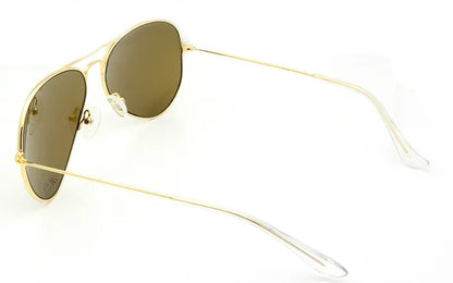 High Quality Glass Sunglasses Lens Vintage Sunglasses Men Women Gold Reflective Sunglasses UV400 Sun Glasses 55MM 58MM 2 Size