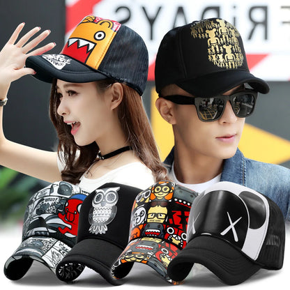 Wholesale Adult Summer Sun Hats Men Cool Hiphop Punk Rock Truck Cap Women Fashion Mesh Baseball Caps