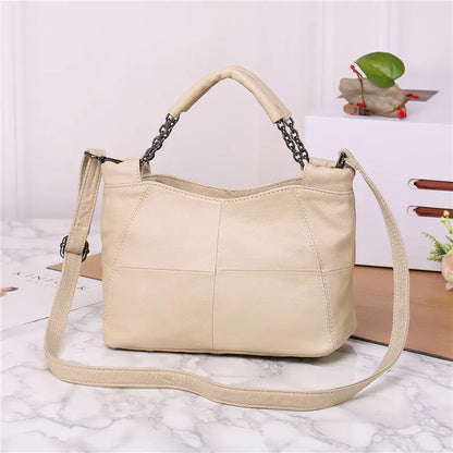 Nesitu New Red Grey White Black Yellow Genuine Leather Women's Handbag Girl Lady Shoulder Messenger Bags Female Totes M8920