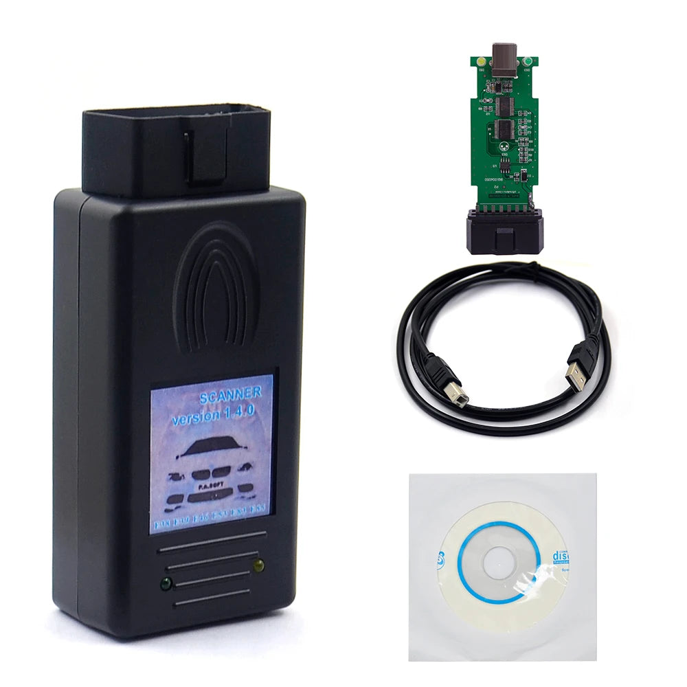 Top Quality for BMW SCANNER 1.4.0 Diagnostic Scanner OBD2 Code Reader for BMW 1.4 USB Auto Diagnostic Tool