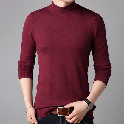 Liseaven Men Cashmere Sweaters Full Sleeve Pull Homme Solid Color Pullover Sweater Men's Tops