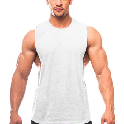 New Fashion Cotton Sleeveless Shirts Gym Hoodies Tank Top Men Fitness Shirt Bodybuilding Singlet Workout Vest Men