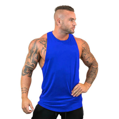 Gym Warriors Brand Clothing Bodybuilding Sleeveless Undershirt Fitness Mens Muscle Vest Summer Solid Cotton Tank Top Men Tanktop