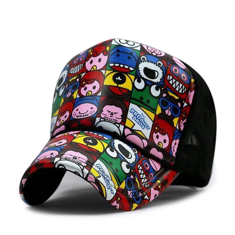 Wholesale Adult Summer Sun Hats Men Cool Hiphop Punk Rock Truck Cap Women Fashion Mesh Baseball Caps