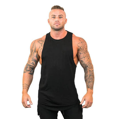 Gym Warriors Brand Clothing Bodybuilding Sleeveless Undershirt Fitness Mens Muscle Vest Summer Solid Cotton Tank Top Men Tanktop