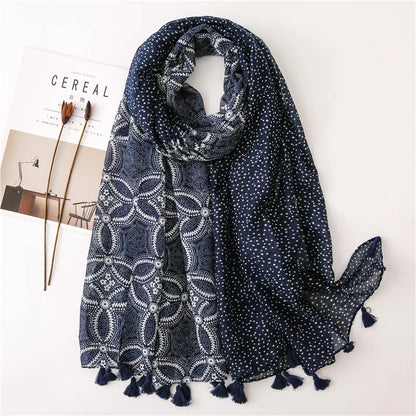 2020 New Fashion Warm Winter Scarf Print Hijab Store Shawls and Wraps Long Sjaal Female Foulard Pashmina Bandana Women