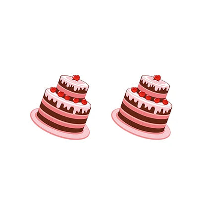 2019 New Sweet Dessert M Cute Painting Acrylic Earrings Milk Candy Cake Resin Earrings Epoxy Stud Earring