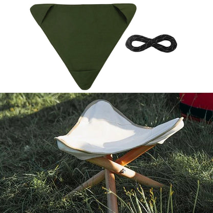 Portable Folding Tripod Camping Stool Cloth Outdoor Fishing Slacker Chair Seat Fabric Cover Waterproof Canvas Lightweight