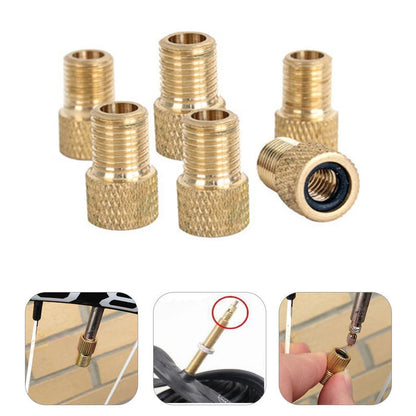 5Pcs Wheel Tire Transfer Valve Adapter Presta To Schrader Cinverter Road Bike Cycle Bicycle Punp Tube