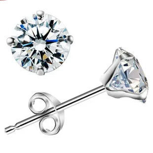 Free shipping 2021 new arrival hot sell super shiny zircon 925 sterling silver ladiesstud earrings jewelry wholesale RJ126