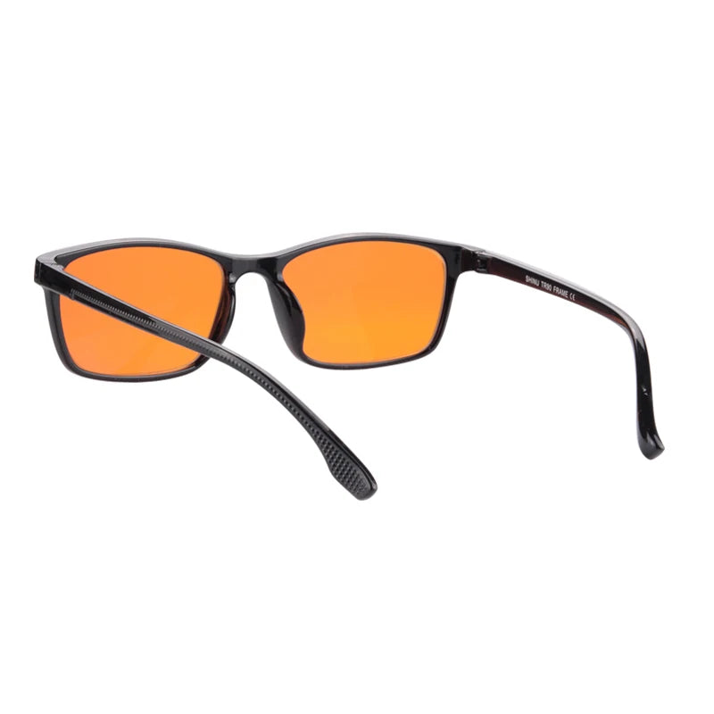 SHINU anti blue light lense computer glasses for men TR90 orange blue light blocking glasses 2024 blue light protection glasses