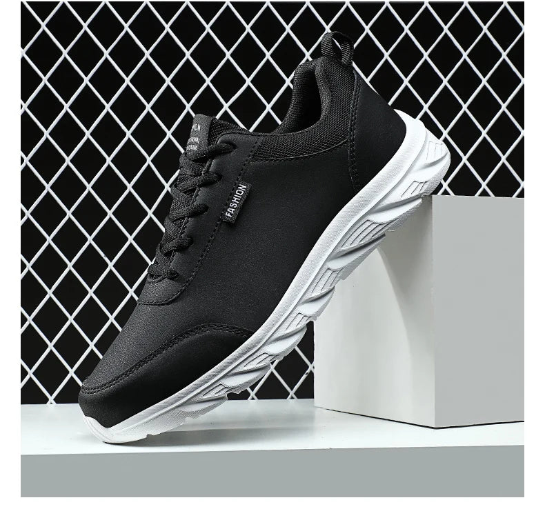 2024 New Men's Sneakers Fashion Leather Men's Casual Shoes Outdoor Jogging Training Shoes High-Quality Comfortable Men's Shoes