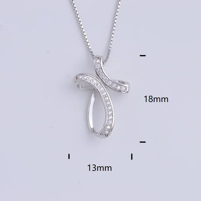 Pekurr 925 Sterling Silver Heart Zircon Templar Cross Necklaces For Women Long Chains Collar Pendants Trinket Jewelry Gift