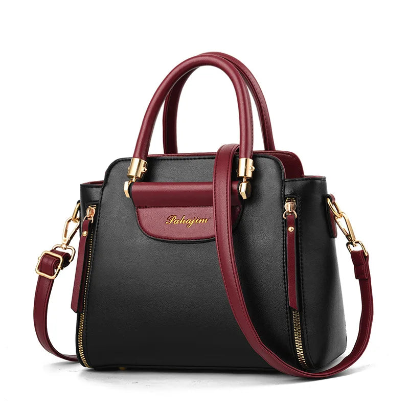 Women's bag 2025 new fashion women's bags hit color hand-held  bag Europeand the United States all-match shoulder messenger bag