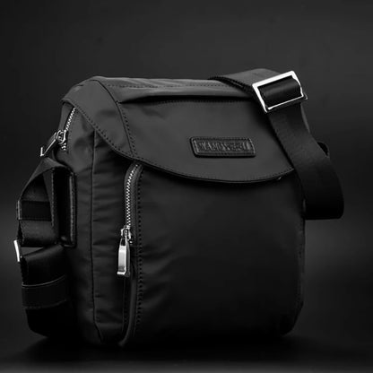 New Men Shoulder Bag Casual Large Capacity Waterproof Retro Zipper Male Messanger Crossbody Outdoor Solid Color Bags Wholesale