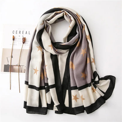 2020 New Fashion Warm Winter Scarf Print Hijab Store Shawls and Wraps Long Sjaal Female Foulard Pashmina Bandana Women