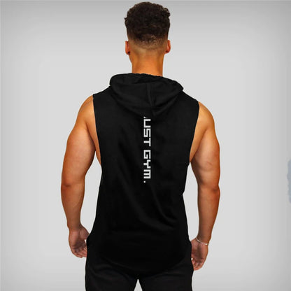 New Fashion Cotton Sleeveless Shirts Gym Hoodies Tank Top Men Fitness Shirt Bodybuilding Singlet Workout Vest Men