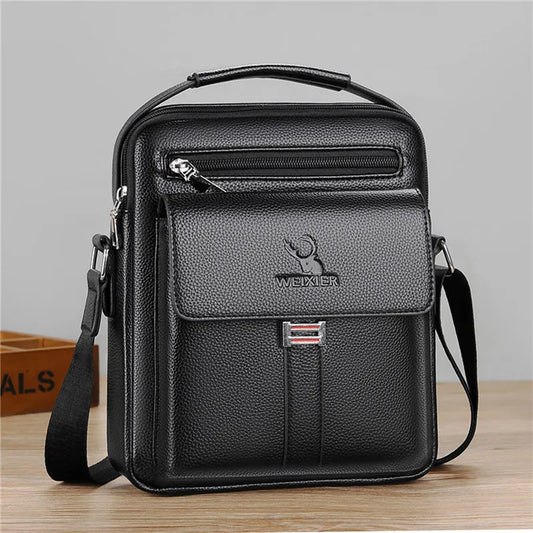 Men Crossbody Shoulder Bags Waterproof Vintage Men Handbags Large Capacity PU Leather Bag Man Messenger Bags Tote Bag