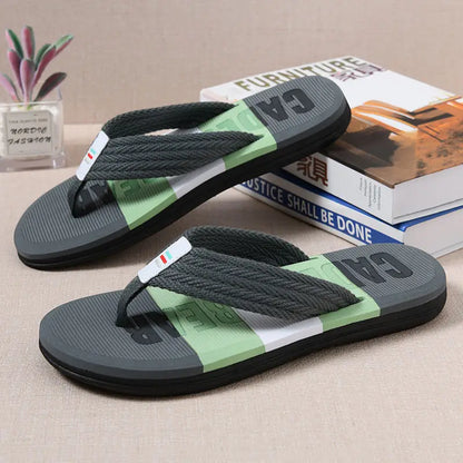 Men's Shoe Shiatsu Beach Male Slipper Outdoor Flip Flops Flat Slides Adult Comfortable Pvc Casual Summer Sale Designer Luxury