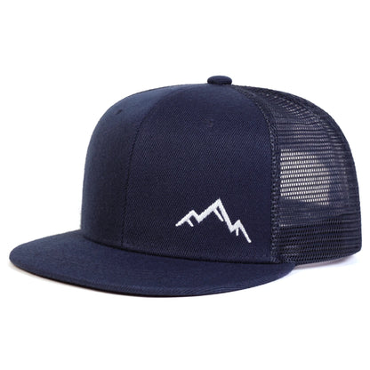 Unisex Mountain Embroidery Hip-hop Net Hats Spring Summer Outdoor Adjustable Casual Baseball Caps Sunscreen Hat