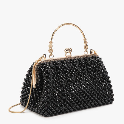 Purses and handbag luxury Designer Clutch purse handmade Pearl decoration Party Wedding Evening bag banquet bag