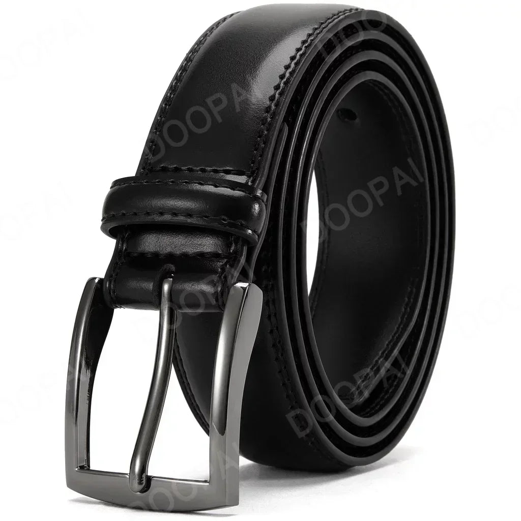 Men Belts Men's Vintage Casual Belt Black Pin Buckle Metal Automatic Buckle Strap Male Plus Size 105 115 125 135 145 155cm