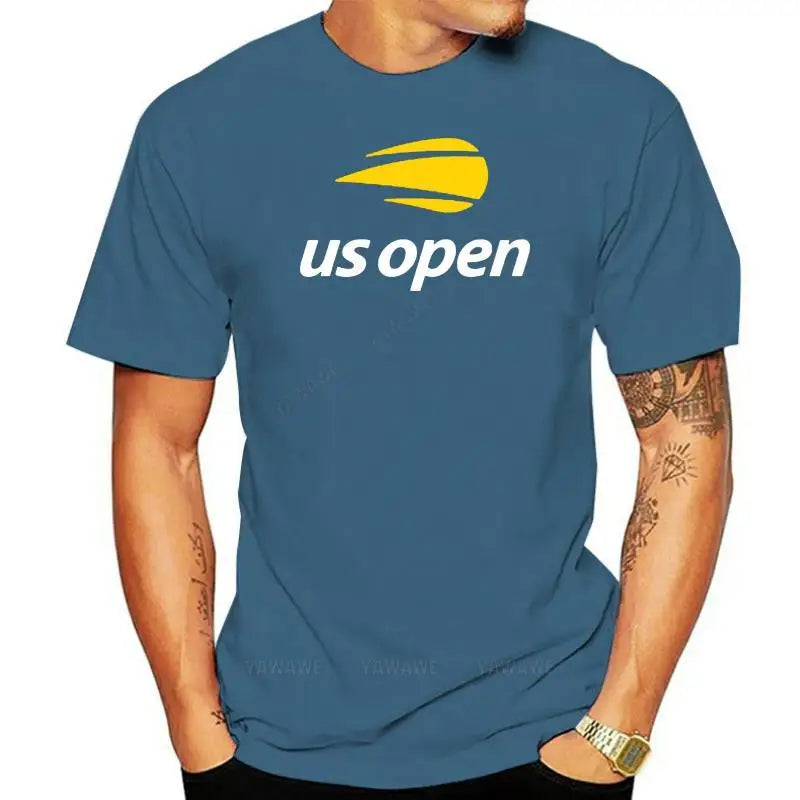 Mens brand fashion tshirts Summer Tee-shirts US Open Tennis Fan T Shirt unisex O-neck short sleeve T-shirt male casual top