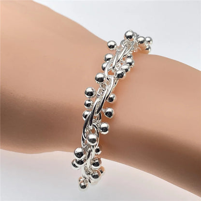 Andara Wholesale 925 Silver Bracelet Elegant Chain High Quality Jewelry For Men&Women Christmas Gifts