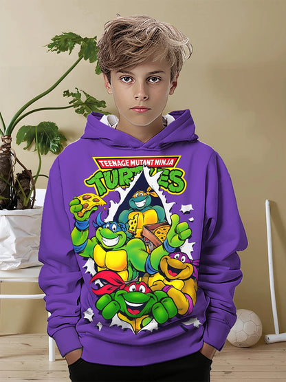 Teenage Mutant Ninja Turtles 3D Print All Seasons Children Casual Sweatshirt Cool Pullover Tops Unisex Clothes Boy Girl Hoodies