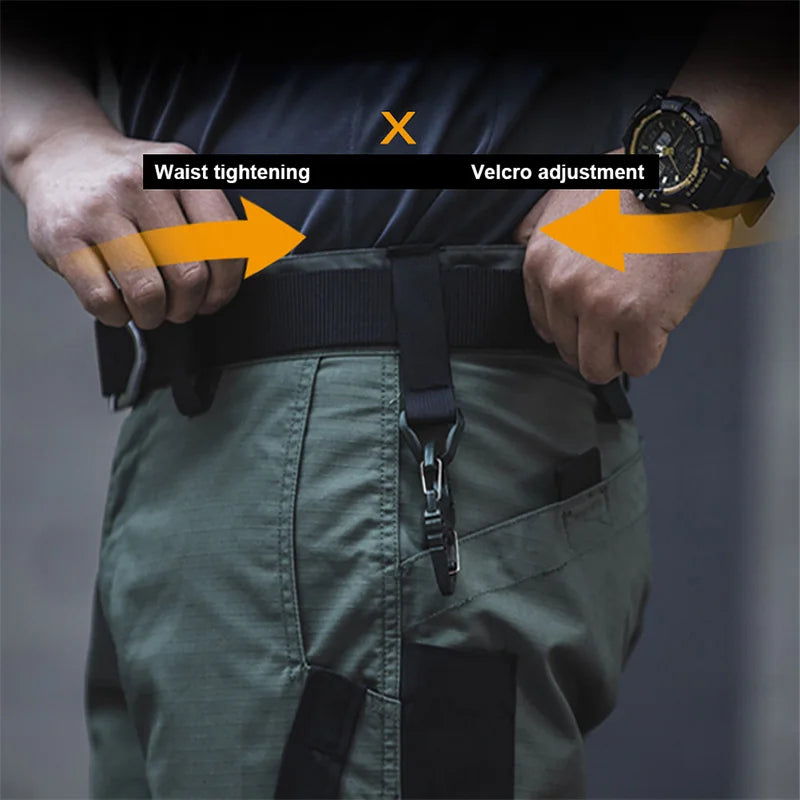 Men's Summer Casual Tactical Shorts Waterproof Military Cargo Shorts Quick Dry Multi-pocket Male Outwear Hiking Training Shorts