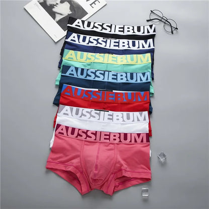 Men's Boxers Shorts Cotton Aussiebum Underwear Low Waist Underpants Man Sexy Men's Panties Gay Ropa Interior Sexi Para Hombre