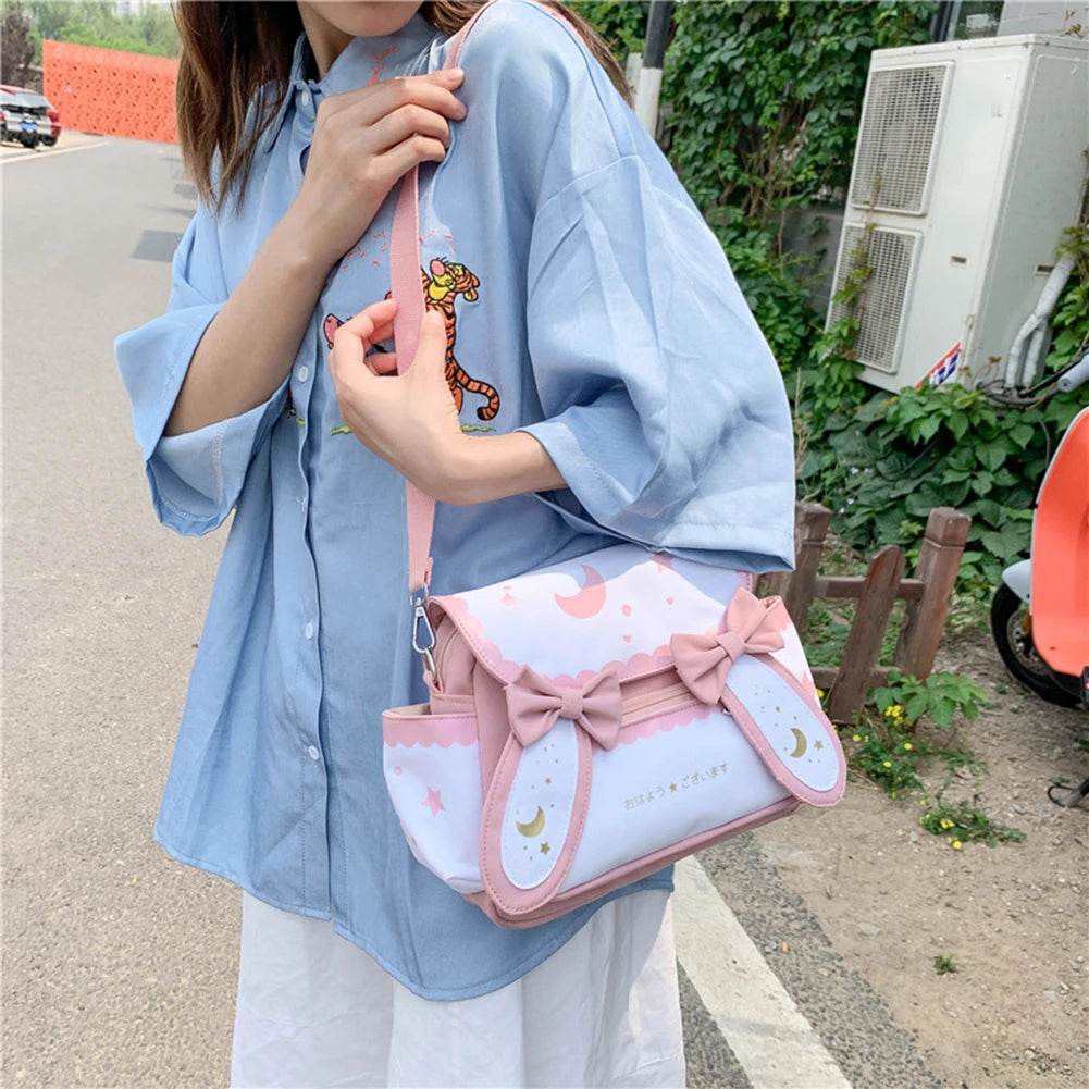 Summer Anime Shoulder Bag Students Girl Moon Star Female Travel Underarm Top Handle Bag Outdoor Shopping Business