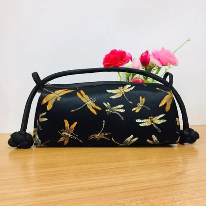 Fashion Luxury Chinese Style Silk Bag Women Handbag Japanese Hand Embroidery Totes Cheongsam Female Cosplay Bags Clutch Purses