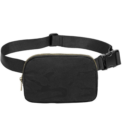 Fashion Casual Men Women Waist Bag Waterproof Portable Pack Zipper Chest Bag Outdoor Sports Crossbody Bag Travel Belt Bag