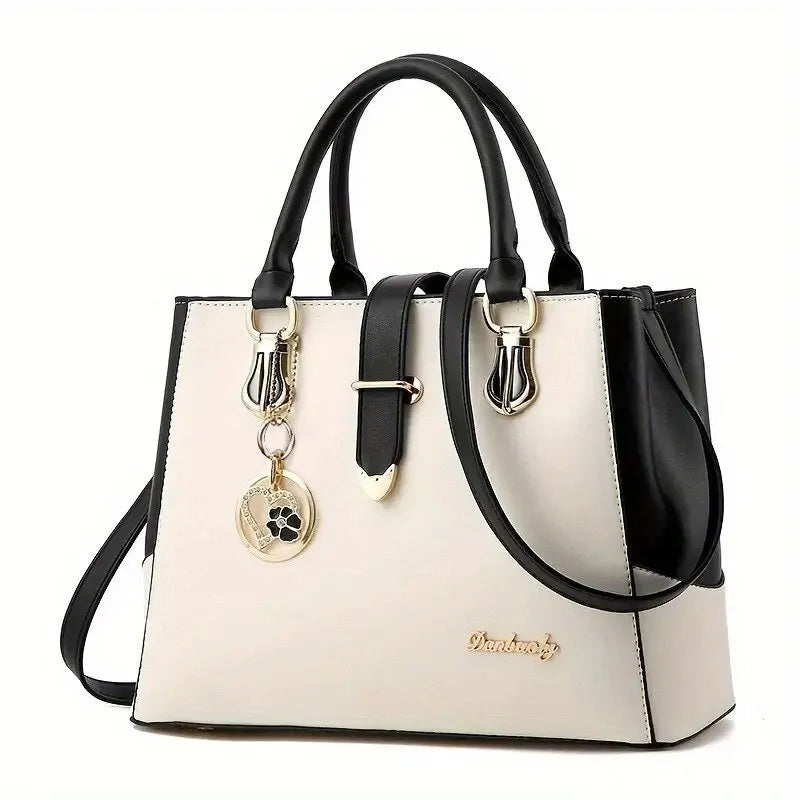 Women's Contrast Simple One Shoulder Handbag