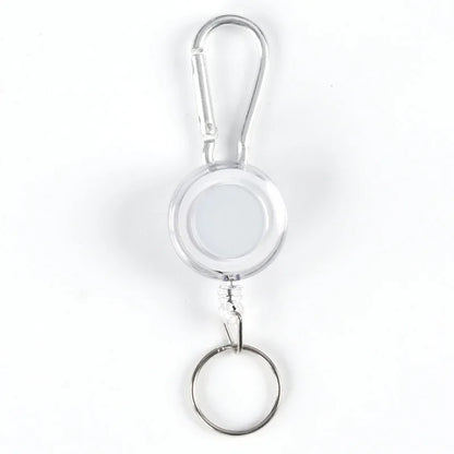 Retractable Pull Keychain Badge Reel ID Lanyard Name Tag Card Holder Reels Recoil Belt Key Ring Chain Clips Keyring Accessories