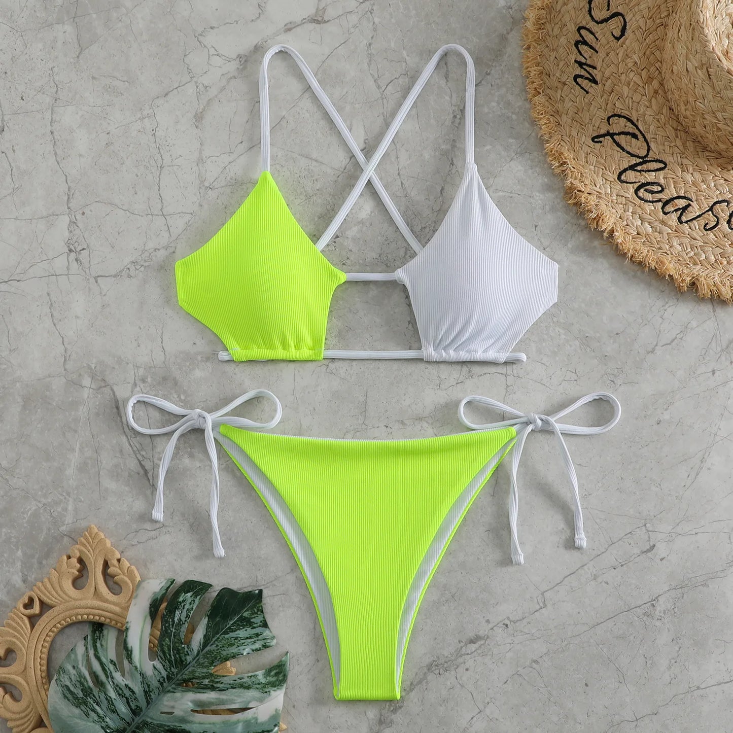 2024 String Bikini Women Brazilian Swimsuit Sexy Push Up Swimwear Female Bathers Bathing Swimming Suit Summer Beachwear