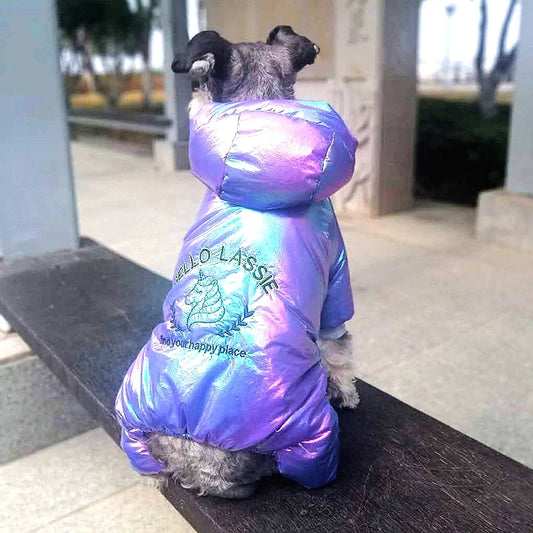 Pet Dog Clothing Winter Warm Clothes for Small Dogs Puppy Coat Thicken Jumpsuit Waterproof Dogs Down Jacket Cotton Padded