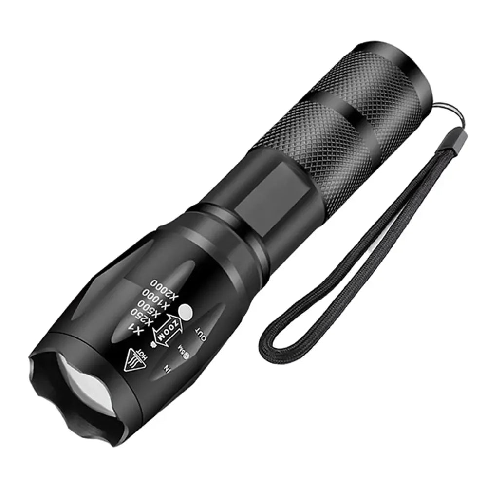 Outdoor handheld Flashlight Small Strong Light Portable Outdoor Rechargeable Super Bright Work Light Multifunctional Flashlight