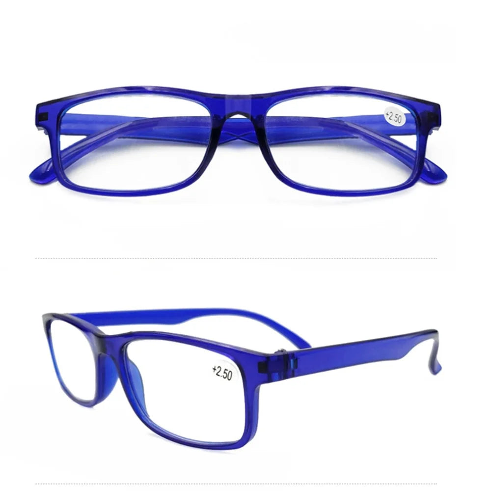 HD Anti-Blue Light Reading Glasses Men Women Elderly Presbyopia Glasses Radiation Protection Square Optical Computer Glasses