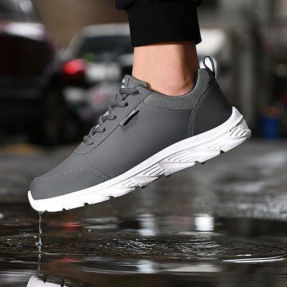 2024 New Men's Sneakers Fashion Leather Men's Casual Shoes Outdoor Jogging Training Shoes High-Quality Comfortable Men's Shoes