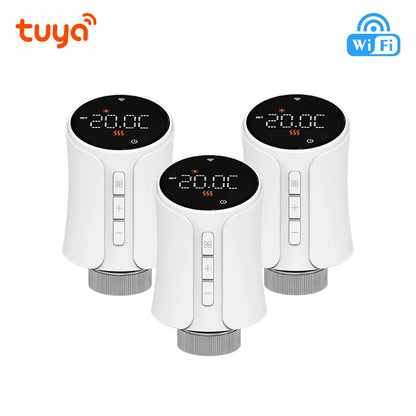 New Tuya Wifi Thermostat Radiator Actuator TRV Smart Thermostatic Valve Wifi Thermostat Temperature Controller Alexa Google Home