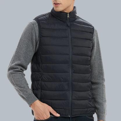 Coat Ultralight Sleeveless Puffer Vest Jacket Ultra Thin Warm Lightweight Down Jacket Waistcoat Winter Men Duck Down Vest Coats