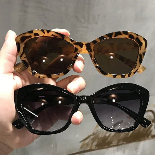 Retro Vintage Cat Eye Sunglasses Multicolor Leopard Print Cateye Sunglasses Goggle Gafas Sol Mujer Summer Sunscreen Sun Glasses