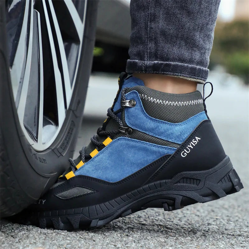 security boots for men work safety sneakers high quality Work shoes with steel toe anti slip anti puncture indestructible shoes