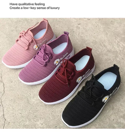 New Daisy Breathable Mesh Shoes Versatile Casual Shoes Lightweight Soft Bottom Anti slip Sports Shoes Walking Shoes