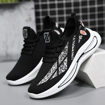 Mens Shoes Slip on Breathable Fashion Sneakers Athletic Outdoor Sport Running Shoes Comfortable Walking Training Tennis Shoes