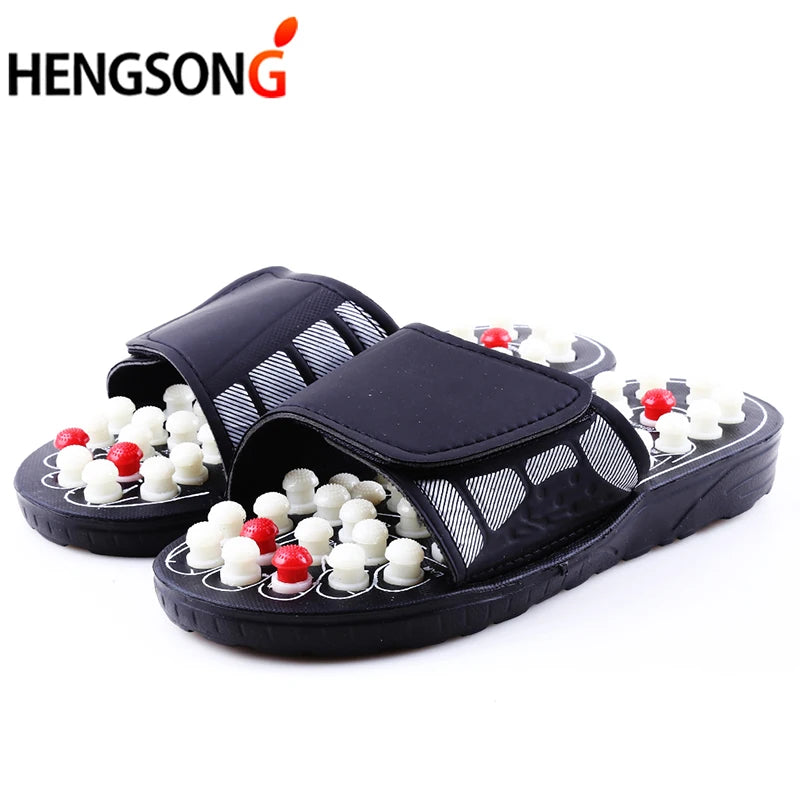 Acupoint Massage Slippers Sandal For Men Feet Chinese Acupressure Therapy Medical Rotating Foot Massager Shoes Unisex