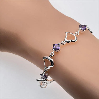 Andara Wholesale 925 Silver Bracelet Elegant Chain High Quality Jewelry For Men&Women Christmas Gifts